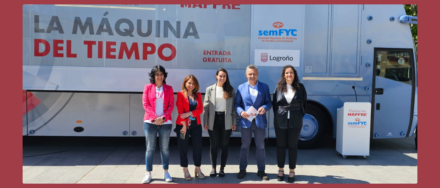 “La Máquina del Tiempo” de la semFYC y la Fundación Mapfre finaliza su campaña de 2024 con la promoción de hábitos saludables en Logroño