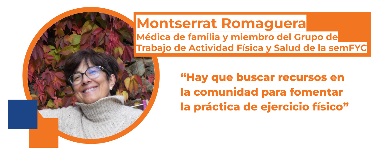 Montserrat Romaguera: “En Atención Primaria, siempre hay un argumento para preguntar al paciente sobre sus hábitos de actividad física”